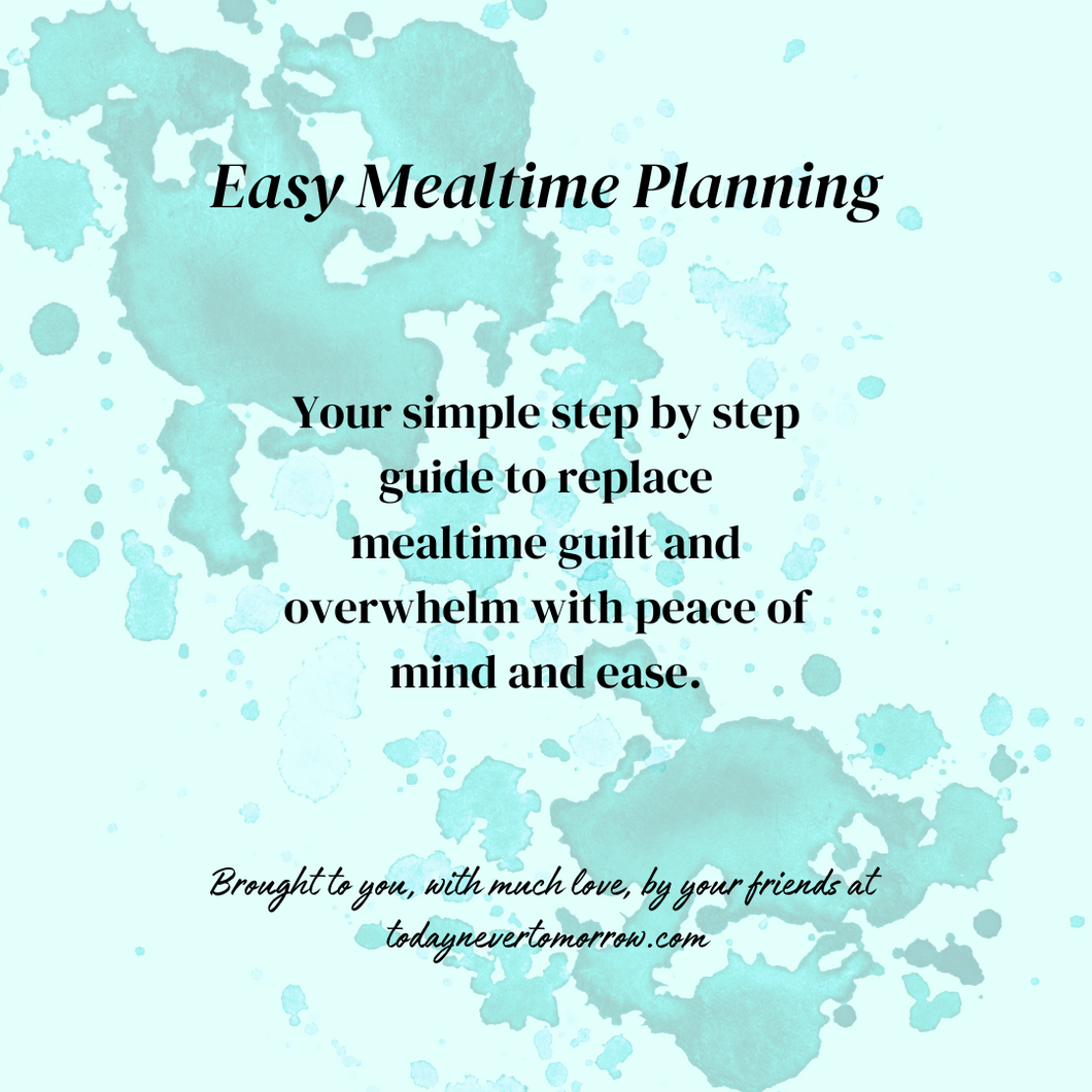 Easy Mealtime Planning Workbook